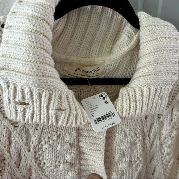 NWT Free People Heart You Cardigan Sweater - Picture 9 of 10